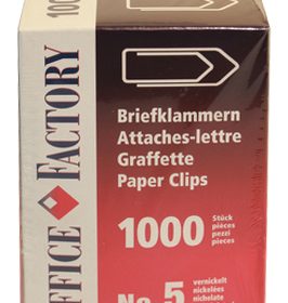 SMART OFFICE Büroklammern Gr.5 1015 vernickelt, 43mm 1000 Stk.