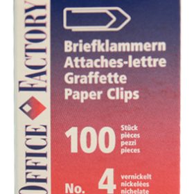 SMART OFFICE Büroklammern Gr.4 114 vernickelt, 32mm 100 Stk.