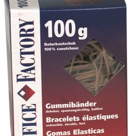 SMART OFFICE Gummibänder 80mmx3mm 601132 Naturkautschuk 100g