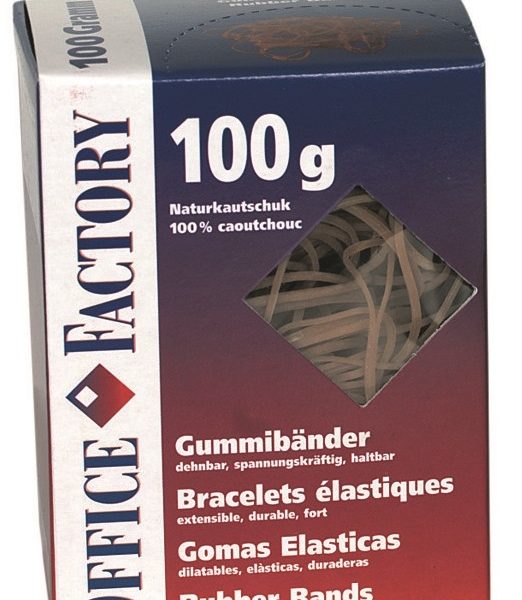 SMART OFFICE Gummibänder 80mmx3mm 601132 Naturkautschuk 100g