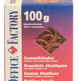 SMART OFFICE Gummibänder 100mmx3mm 601134 Naturkautschuk 100g