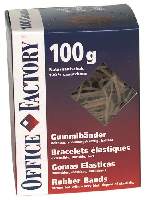SMART-OFFICE-601200-7640105740666 SMART OFFICE Gummibänder assortiert 601200 Naturkautschuk 100g – Hochwertig & günstig bei ShopDeca