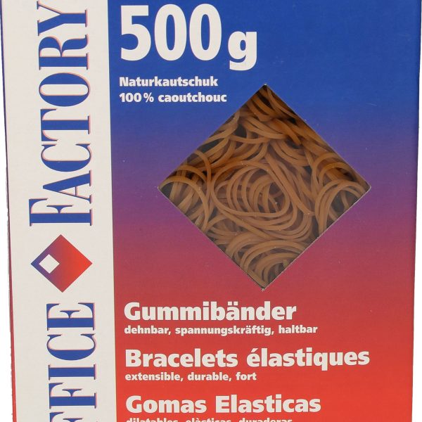 SMART OFFICE Gummibänder Nr. 3 500g 605510 1.3mm/20mm