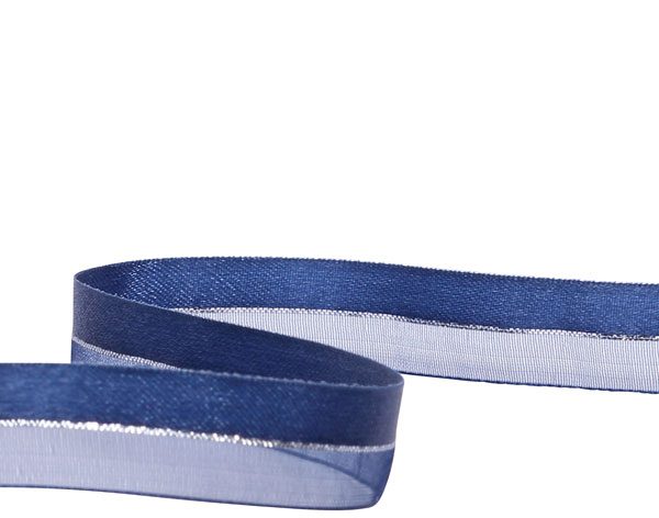 SPYK Band Cubino Elégance 1458.1654 16mmx3m Blau-Silber