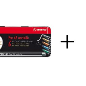 STABILO Fasermaler Pen 68 metallic 106883106 Nuuna Bundle