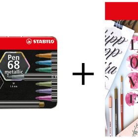 STABILO Fasermaler Pen 68 metallic 106883108 Creative Bundle