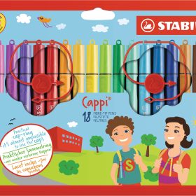 STABILO Cappi Fasermaler 1mm 168/184 Etui 18 Stück