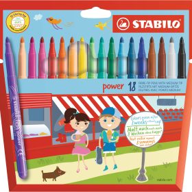 STABILO Fasermaler Power 280/1801 Etui 18 Stück