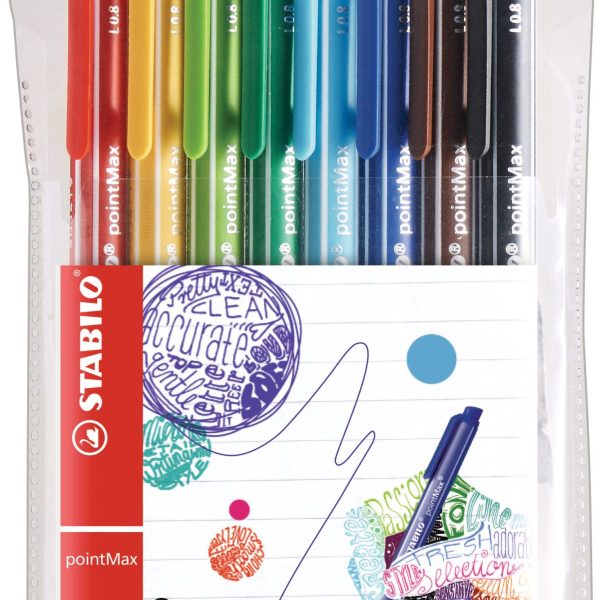 STABILO Fineliner pointMax 0,8mm 488/801 8 Stück