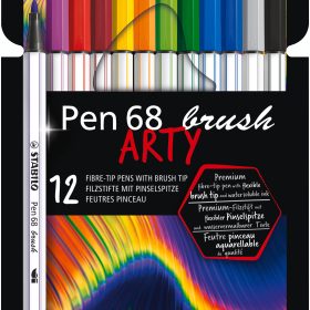 STABILO Fasermaler Pen 68 Brush Arty 568/12-21-20 ass. 12 Stück