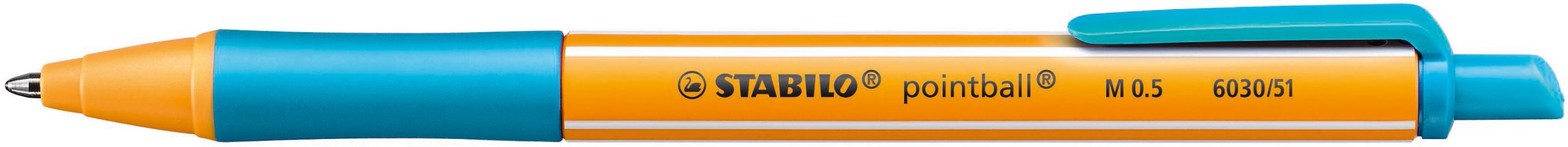 STABILO-6030-51-4006381437110 STABILO Kugelschreiber pointball 0.5mm 6030/51 türkis – Hochwertig & günstig bei ShopDeca