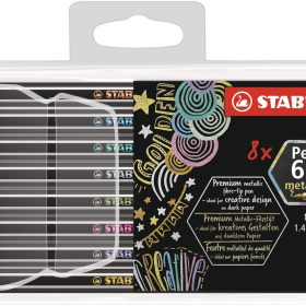 STABILO Fasermaler Pen 68 6808/8-11 metallic ass. 8 Stück