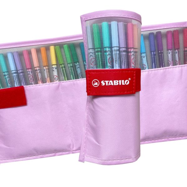 STABILO Rollerset point 68 1.1mm 6825-08-04CH 25 Farben ass. pastellrosa