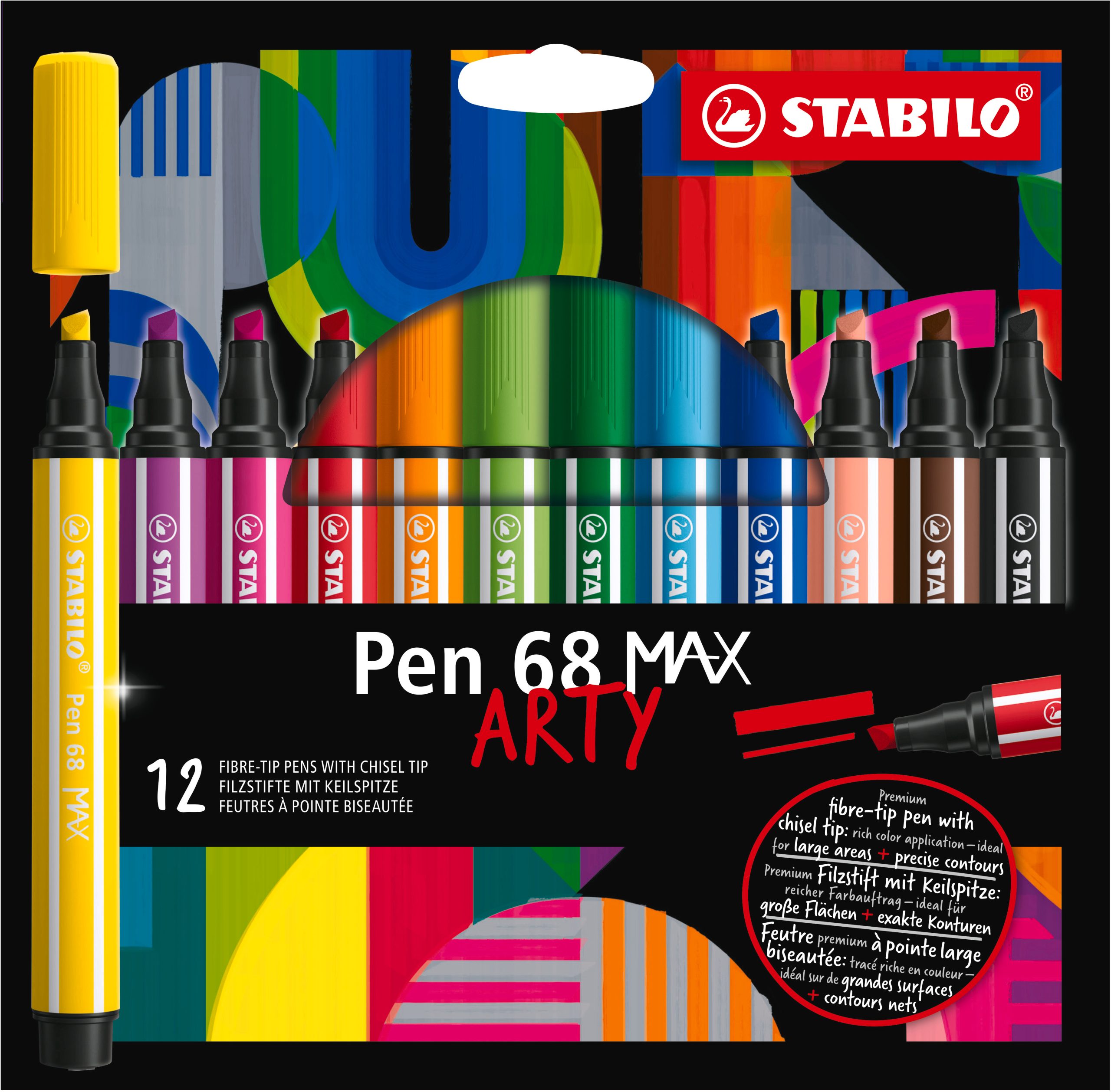 768_12-21_Faltschachtel_ARTY_Pen68_MAX_03_ZW_print STABILO Fasermaler Pen 68 MAX Arty 768/12-21 ass. 12 Stück – Hochwertig & günstig bei ShopDeca