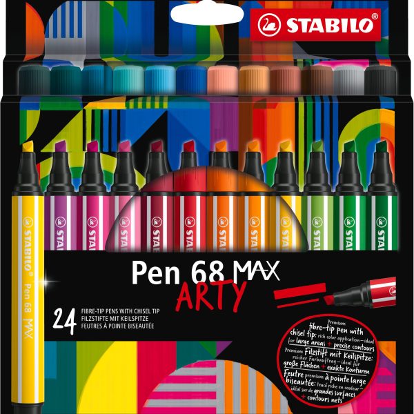 STABILO Fasermaler Pen 68 MAX Arty 768/24-21 ass. 24 Stück