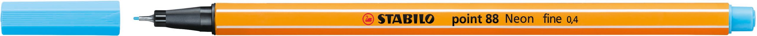 STABILO-88-031-4006381493420 STABILO Fineliner Point 88 0.4mm 88/031 neonblau – Bild 1