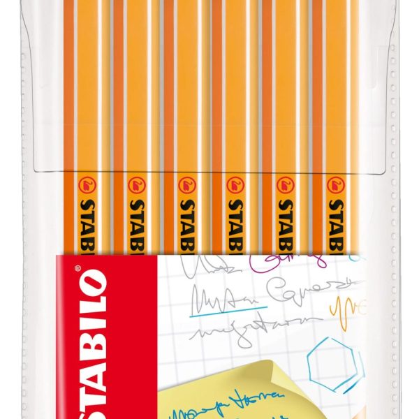 STABILO Fineliner Point 88 0.4mm 88/6 6 Farben ass.