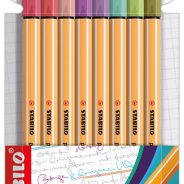 STABILO Fineliner Point 88 0.4mm 88/8-04 ass. 8 Stück