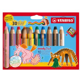 STABILO Farbstifte Woody 3 in 1 880/10-3 30 Years 10 Stück