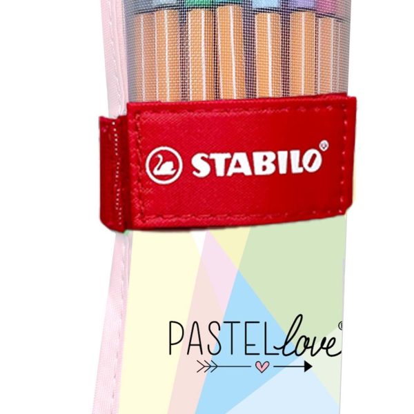 STABILO Rollerset Point 88 0.4mm 8825-09-01CH Pastellove 25 Stück
