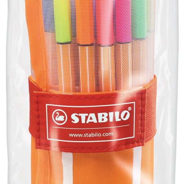 STABILO Fineliner Point 88 0.4mm 8830-2 25+5 Neon Rollerset