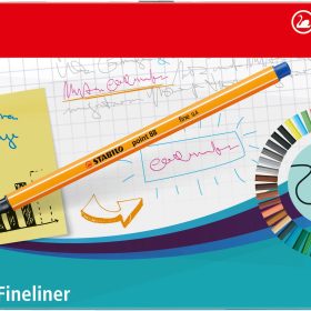 STABILO Fineliner Point 88 0.4mm 8850-6 Metalletui 50 Stück