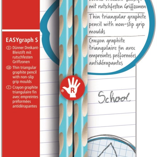 STABILO Bleistift EASYgraph S HB B-53113-10 blau, R 2 Stück