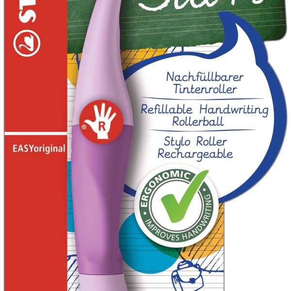 STABILO Tintenroller Easy Original B-58461-5 pastell lila, Rechtshänder