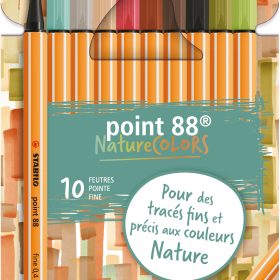STABILO Feinschreiber Point 88 0.4mm F59628 Nature Colors 10 Stück