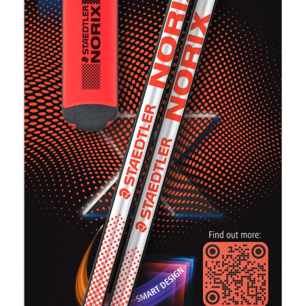 STAEDTLER Bleistift NORIX HB 181SBK2-2 inkl. Spitzer,Radierer 2 Stück