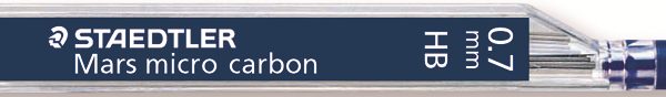 STAEDTLER Feinmine MARS MICRO HB 0,7mm 250 07-HB tiefschwarz 12 Stück