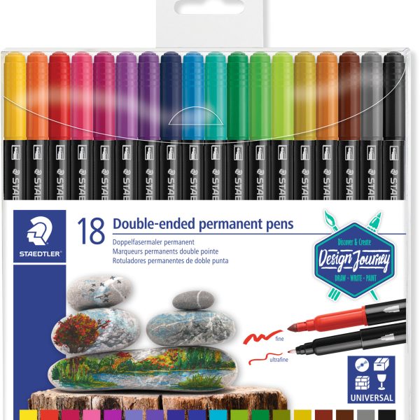 STAEDTLER Fasermaler 3187TB18 Design Journey, 18 Stück