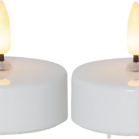STAR TRADING LED Teelicht Flamme 5.8cm 12.063-06 weiss 2 Stück