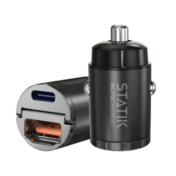 STATIK Dual Car Charger USB-A-C PUP-0250 BlitzCharge 45W