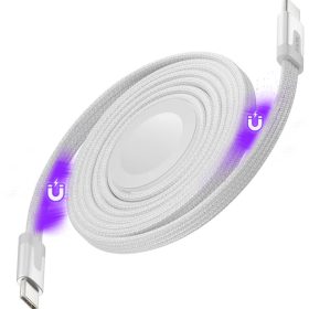 STATIK MagStack Duo Charger PUP-0497-3FT-CC-WHT Apple Watch+USB-C Cable