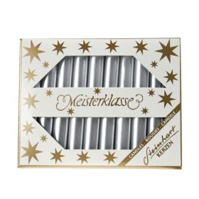 STEINHART Baumkerzen 95x13mm 02390-03 silber 20 Stück