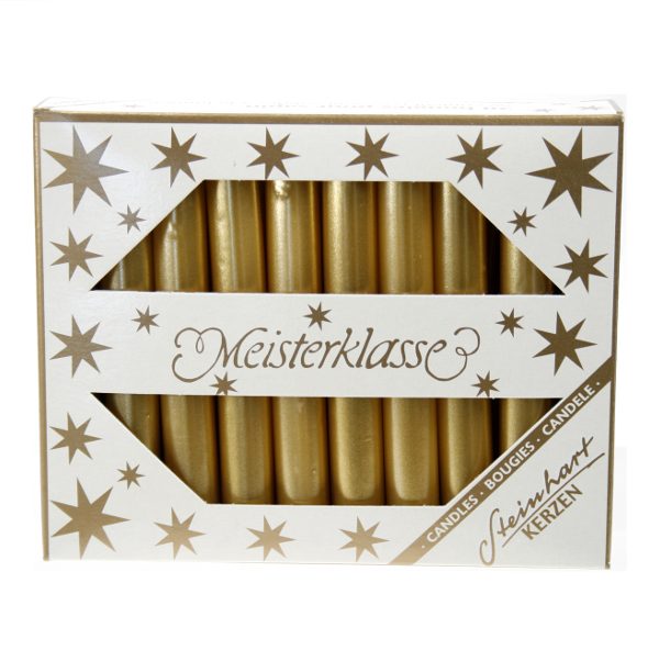 STEINHART Baumkerzen 95x13mm 02390-22 gold 20 Stück