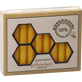 STEINHART Baumkerzen 95x13mm 02666-21 Bienenwachs 20 Stück