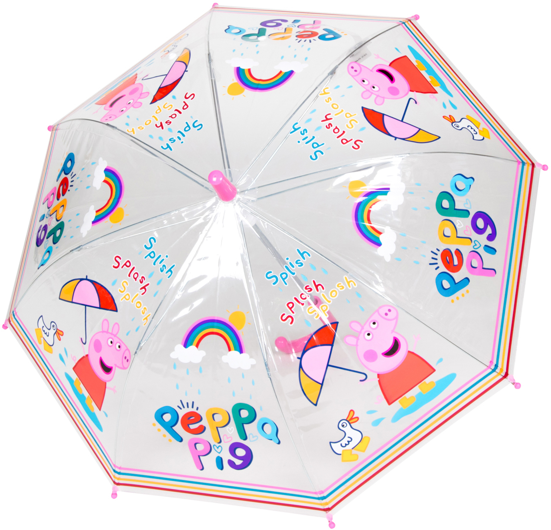 STROTZ-5299-7640187345124 STROTZ Regenschirm für Kinder 5299 Peppa Pig under the rain – Hochwertig & günstig bei ShopDeca