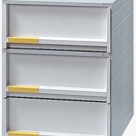 STYRO Schubladenbox styroindiv. 02-11096.80 grau 3 Schubladen