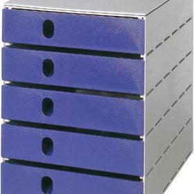 STYRO Schubladenbox grau 16-800038 5 Fächer