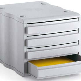 STYRO Schubladenbox styrowave 248-8500.88 grau/grau 4 Schubladen