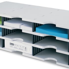 STYRO Ablagesystem styrodoc trio 268-03031.98 grau/schwarz 9 Fächer