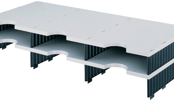 STYRO Aufbaueinheit styrodoc trio 268-13021.98 schwarz/grau 6 Fächer