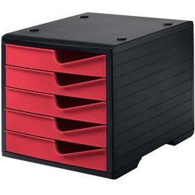 STYRO Styroswingbox 275-8430.229 sz/cranberry 5 Schubladen
