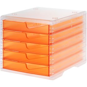STYRO Styroswingbox light 275-8430.241 transp./apricot 5 Schubladen