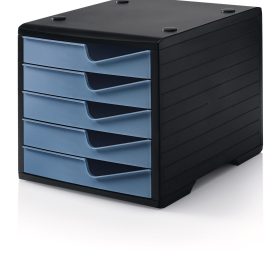STYRO Styroswingbox 275-8430.369 sz/taubenblau 5 Schubladen