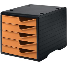 STYRO Styroswingbox 275-8430.419 schwarz/apricot 5 Schubladen
