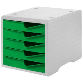 STYRO Styroswingbox 275-8430.518 grau/gecko 5 Schubladen