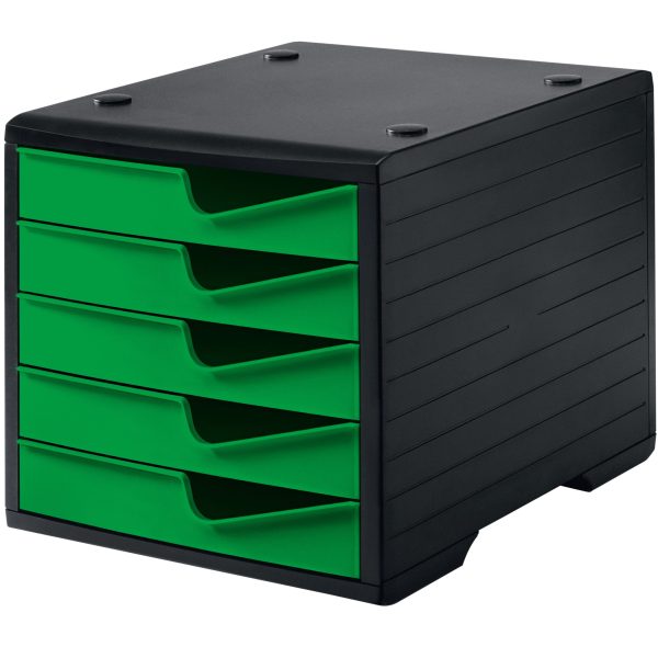 STYRO Styroswingbox 275-8430.519 schwarz/gecko 5 Schubladen